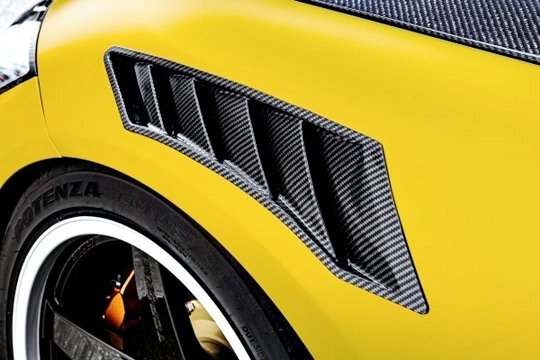 「トップシークレット」フェアレディZ(RZ34/400Z)用フロントフェンダーダクト×左右(ドライカーボン)拍卖