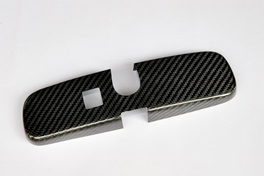 「RSW」フェアレディZ(RZ34/400Z)用ルームミラーパネル(綾織りブラックカーボン/クリア塗装仕上げ)拍卖