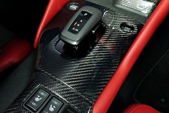 「RSW」フェアレディZ(RZ34/400Z)AT車用シフトパネル(綾織りブラックカーボン/クリア塗装仕上げ)拍卖