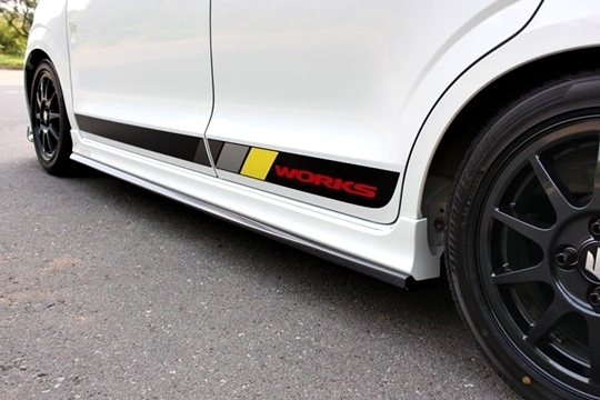 「ガレージベリー/VARY」アルト(HA36S/V)RS/WORKS用サイドステップx左右(カーボン)拍卖