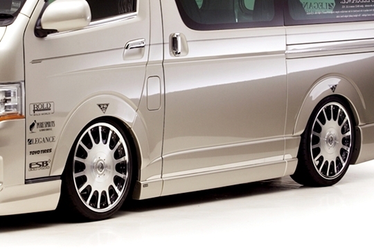 「ジェイクラブ/LEGANCE」200系ハイエース ナロー(4ドア/ロング)用サイドカバーx左右拍卖