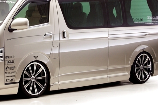 「ジェイクラブ/LEGANCE」200系ハイエース ワイド(4ドア/ロング)用サイドカバーx左右拍卖