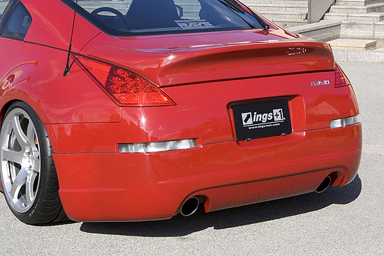 「イングス/ings」フェアレディZ(Z33)用LX-SPORT リアハーフスポイラー(ハイブリッドエアロ)拍卖