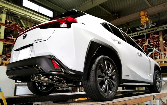 「スルガスピード/SURUGA」レクサス UX250h(MZAH10)M20A用PFSループサウンドマフラー(ダブルテール)拍卖