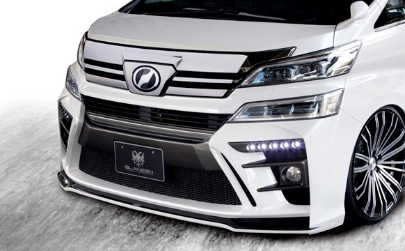 「K'SPEC/GLANZEN」30系ヴェルファイア Z/ZG/ZR(GGH/AGH/AYH3#W)後期用フロントバンパー(5連LEDデイライト付き)拍卖