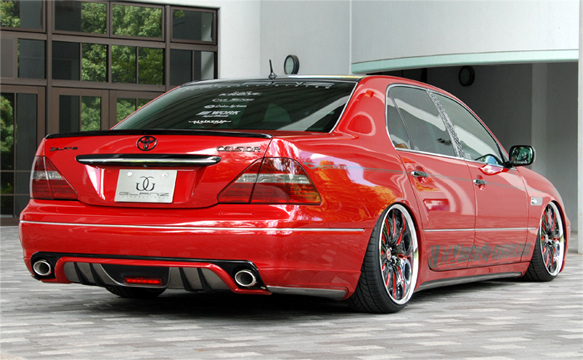 「バタフライシステム/KRONE」30系セルシオ(UCF30/31)後期用リアハーフスポイラー拍卖