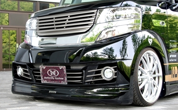 「バタフライシステム/黒死蝶」N-BOX カスタム(JF1/JF2)用フロントバンパー拍卖