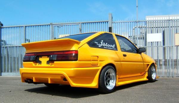 「ジェイブラッド/j-blood」レビン(AE86)後期用Spec-R リアバンパー(ソフトFRP)拍卖