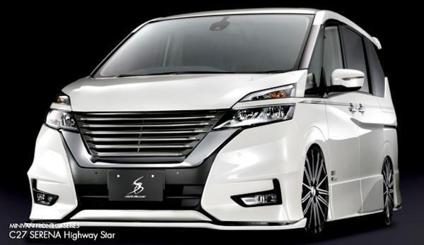 「K'SPEC/MINIVAN」セレナ ハイウェイスター(C27)前期用フロントリップスポイラー TypeS拍卖