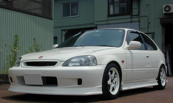 「ジェイブラッド/j-blood」シビック タイプR(EK9)後期/3ドア用グリル一体式フロントバンパー(ソフトFRP)拍卖