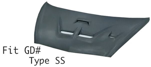 「高勢スタウト/STOUT」フィット(GD#)用エアロボンネット TypeSS(カーボン)拍卖