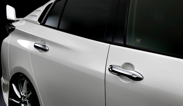 「K'SPEC」50系プリウス(ZVW50/51/52/55)用ドアハンドルクロームカバーx1台分拍卖