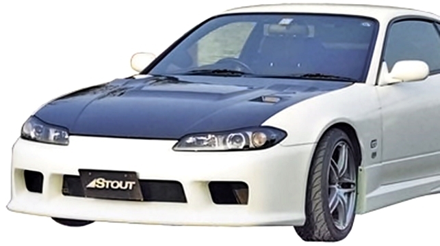 「高勢スタウト/STOUT」シルビア(S15)用エアロボンネット TypeR(カーボン)拍卖