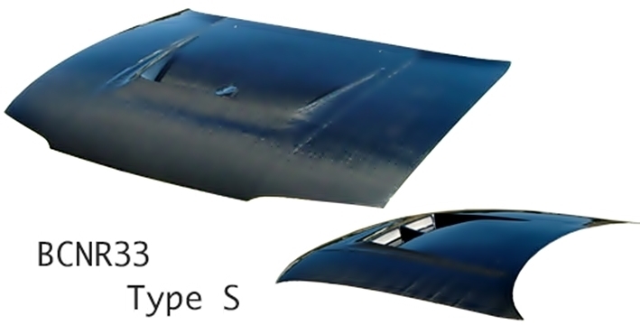 「高勢スタウト/STOUT」スカイライン GT-R(BCNR33)用エアロボンネット TypeS(カーボン)拍卖