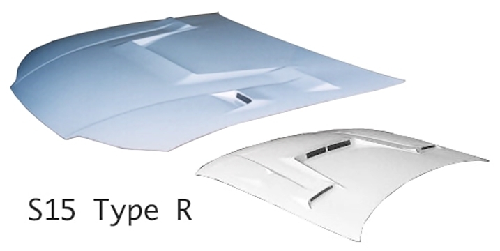 「高勢スタウト/STOUT」シルビア(S15)用エアロボンネット TypeR(FRP)拍卖