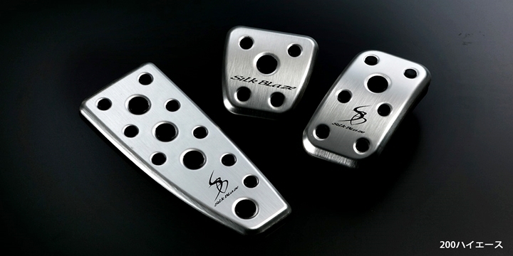 「K'SPEC」200系ハイエース(ナロー標準/AT車)4~8型用アルミスポーツペダル&フットレストx3Pセット拍卖