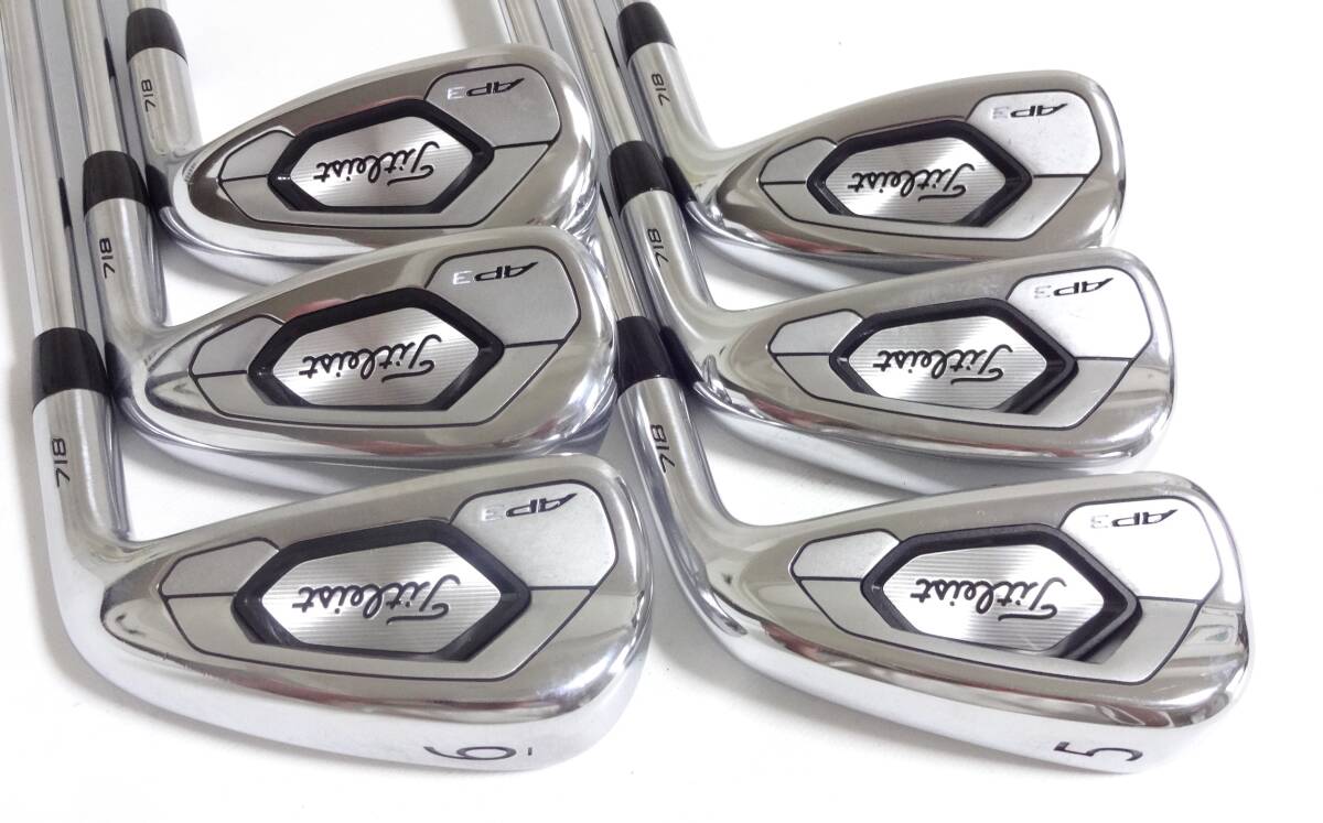 【送料無料】人気モデル★タイトリスト 718 AP3 アイアン★5~Pw 6本セット★AMT.BLACK(S300)★グリップ全番手良好★拍卖