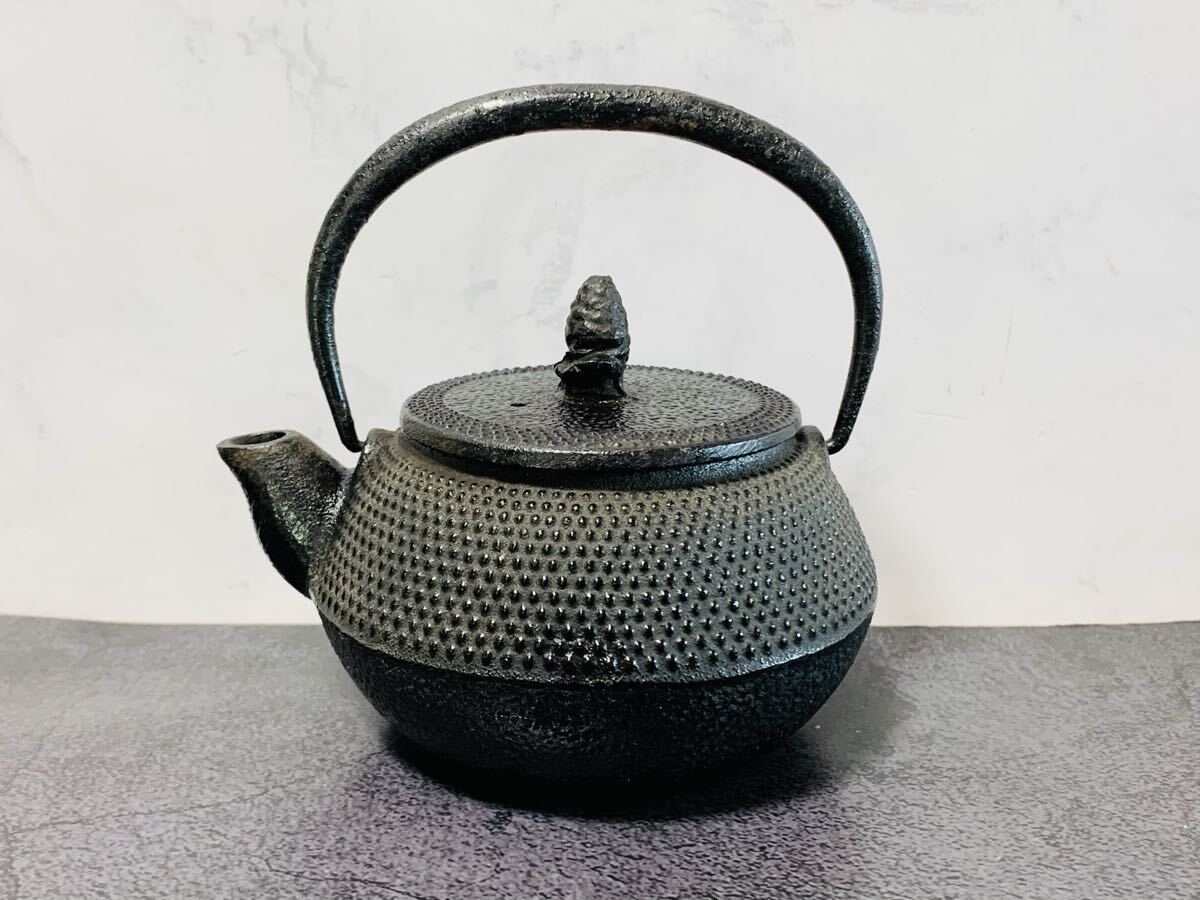 【1円スタート】 菊七 南部鉄器 鉄瓶 急須 鉄器 茶道具 茶器拍卖