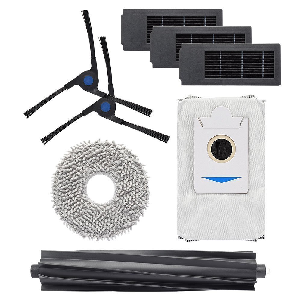 ●エコバックス【交換パーツ8点】互換品 モップ1枚、サイドブラシ2個、フィルター3個、メインブラシ1個、ゴミパック1個 X2 OMNI用拍卖