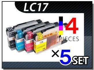 ●送料無料 ブラザー用 互換インクカートリッジ LC17 4色×5セット拍卖
