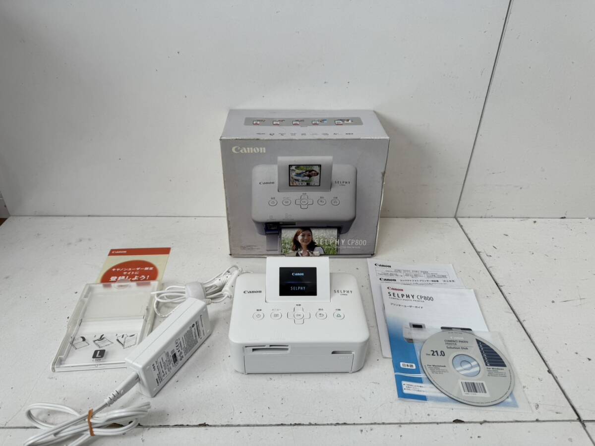 【キャノン Canon SELPHY CP800 本体 WiFi 中古 コンパクトフォトプリンター アダプタ】拍卖