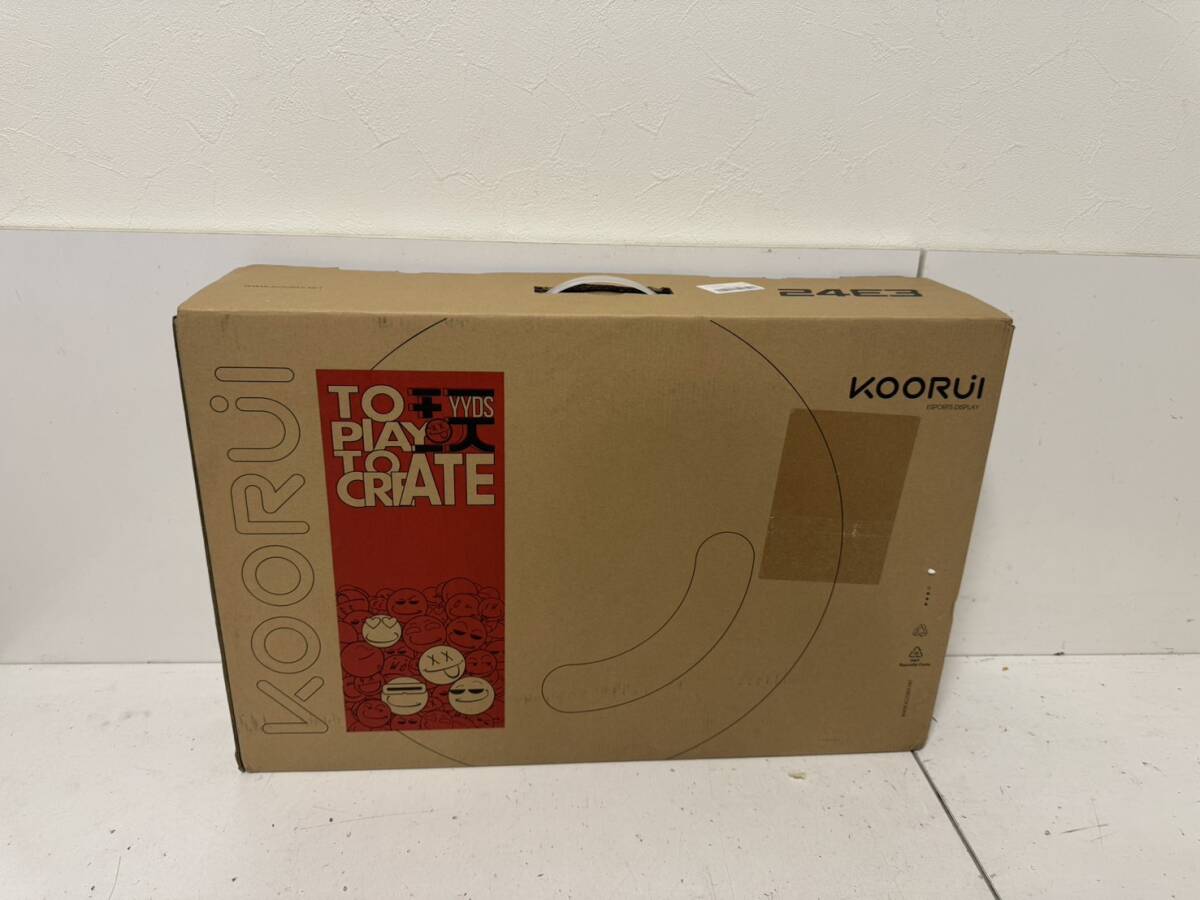 【KOORUI 24E3 本体 24インチ ゲーミングモニター ディスプレイ PC周辺機器 アダプタ 箱 付属】拍卖
