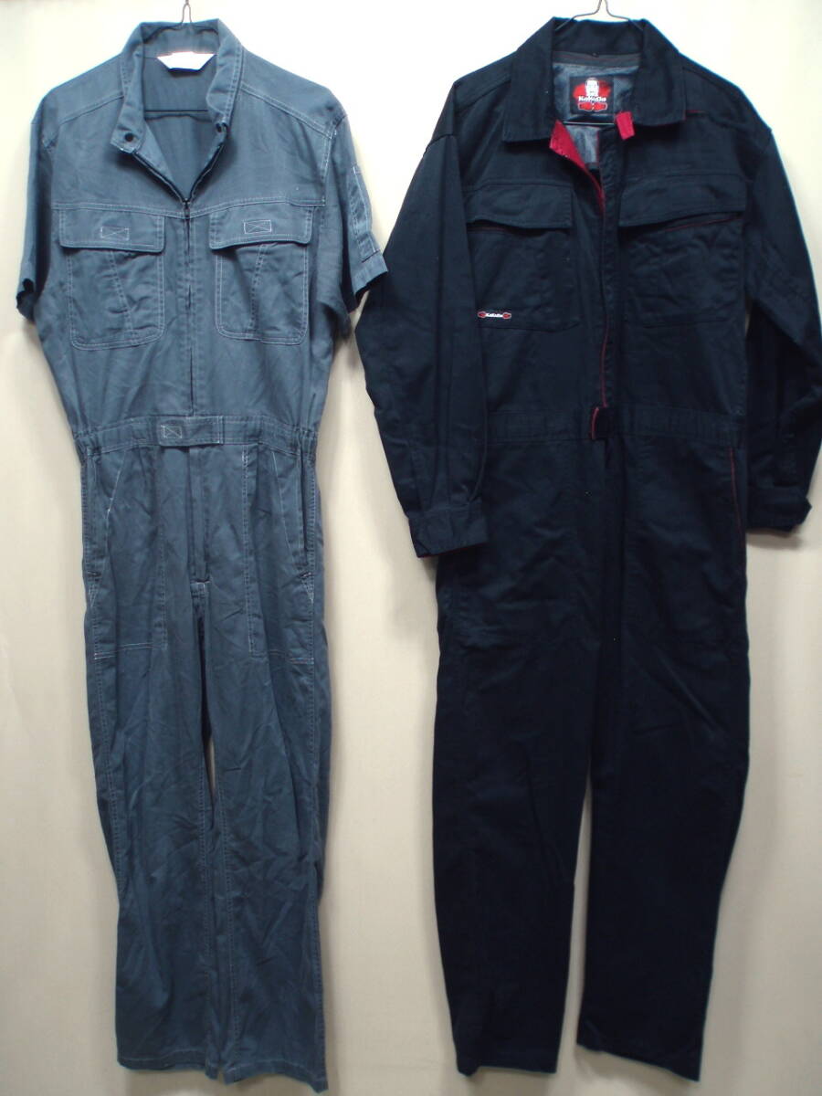M57984【PS/KAKUDA】オールインワン つなぎ エンカン服 作業着 2枚セット拍卖