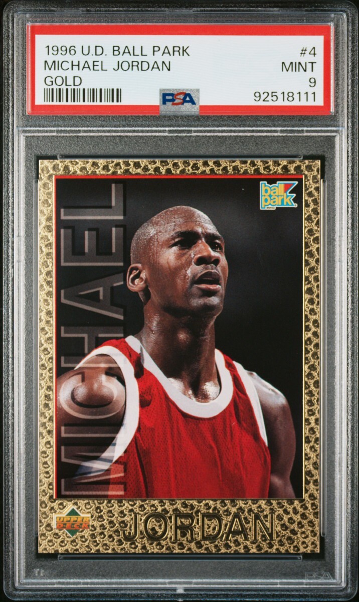 【1円スタート / PSA9】NBAカード,マイケル・ジョーダン(MICHAEL JORDAN), UPPER DECK, BALL PARK, GOLD, 4/5拍卖