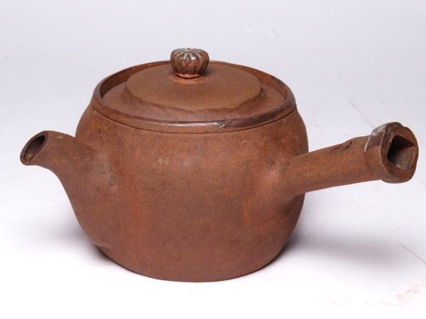 【12215】煎茶道具 萬古焼 朱泥 急須(初品・買取品)拍卖