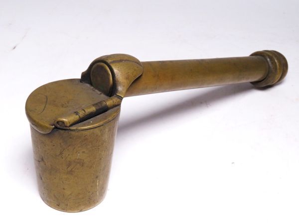 【12230】明治期 書道具 銅製 矢立て(初品・買取品)拍卖