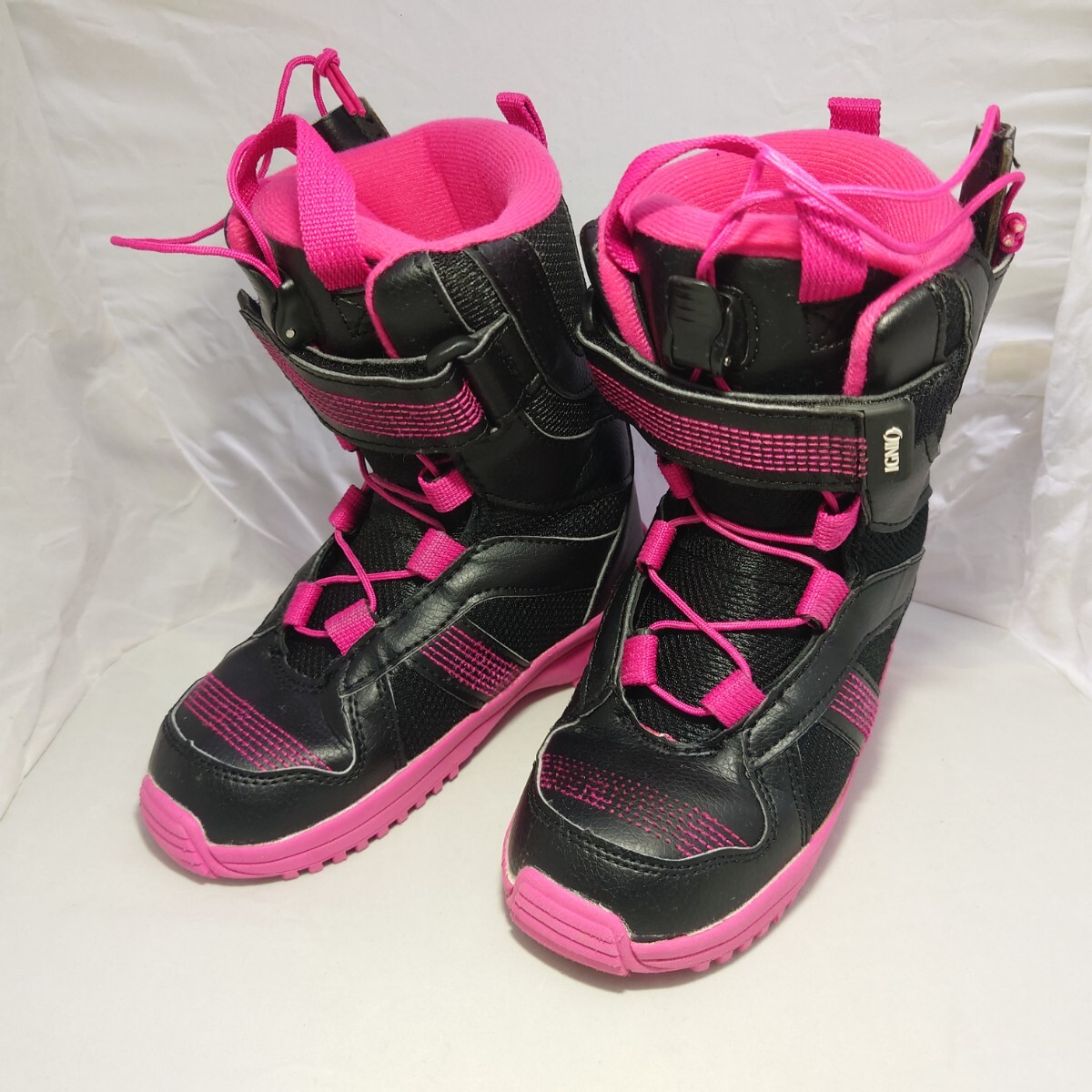 IGNIO 19.0 イグニオ スノーボードブーツ ブラック/ピンク ガールズ キッズ ジュニア 19cm拍卖