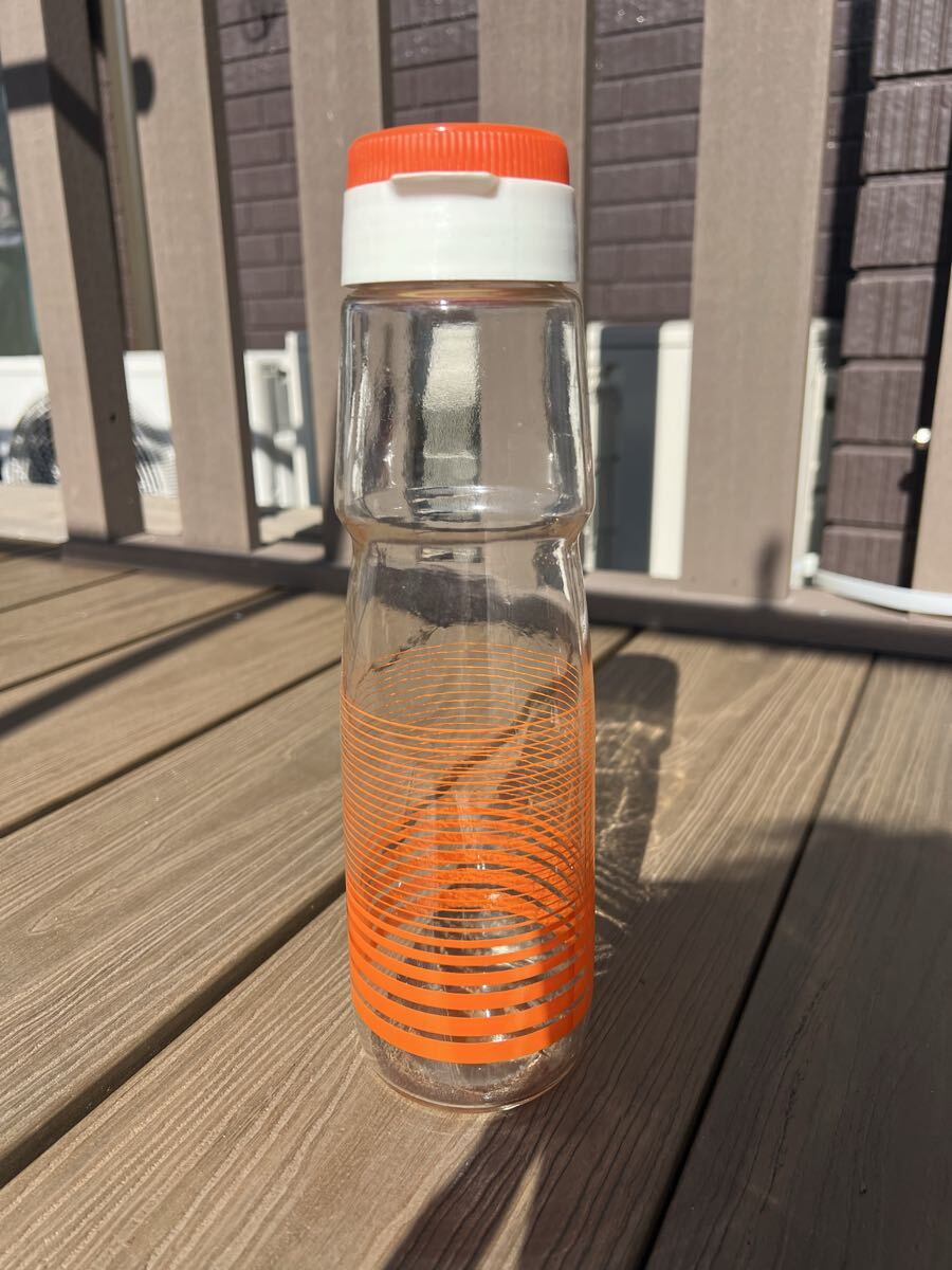 ウォーターボトル ガラス 水筒 麦茶ボトル 昭和レトロ 拍卖