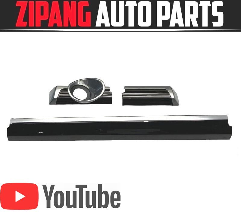 PR008 92A ポルシェ カイエン S ハイブリッド ダッシュ インテリア パネル ★3点セット ◆ブラック系 【動画有り】○拍卖