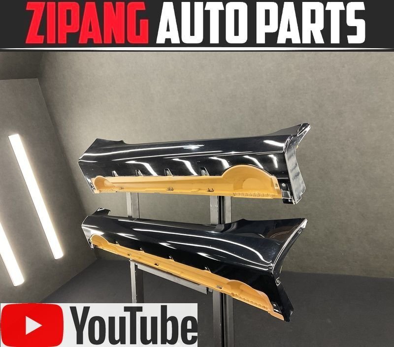 SM006 451 スマート フォーツー クーペ BRABUS サイドステップ シルカバー ★左/右 ◆ECA ディープブラック 【動画有り】◎ ★即決拍卖