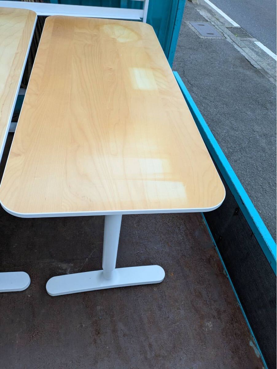【家財】 詳細不明 テーブル 作業 会議 食事 センター サイド スタッキングテーブル 長机 事務机 会議用拍卖