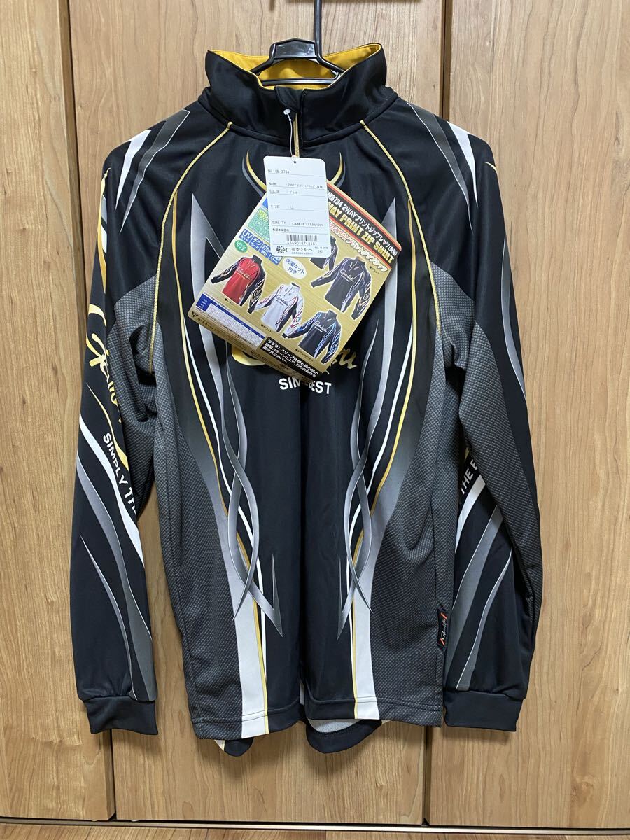 がまかつ gamakatsu 鮎シャツ 長袖 ブラック LLサイズ 未使用品 シマノ リミテッドプロ ダイワ 友釣り拍卖