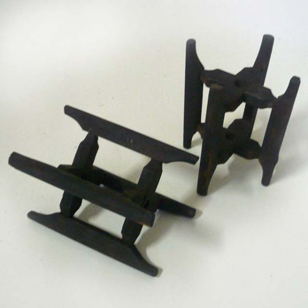 木製 糸巻き 2個セット レトロ ▽拍卖