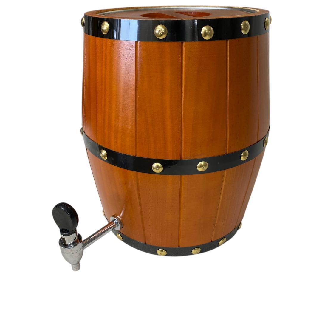 yw74 木製樽型飲料サーバー 縦型オーク樽 装飾収納樽 スタンドなし拍卖