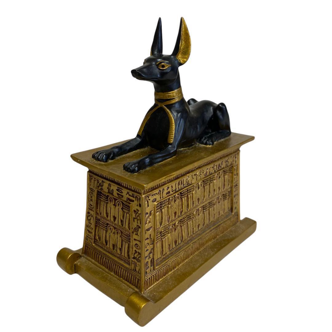 yx47 アヌビス像 象形文字 古代エジプト風置物拍卖
