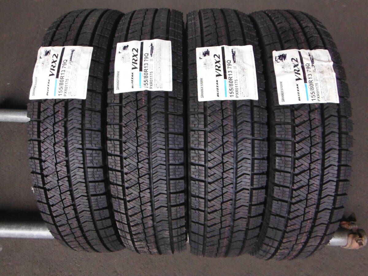 NP2031 送料無料 新品 処分 【4本SET総額27,800円】 155/80R13 ブリヂストン スタッドレス ブリザック BLIZZAK VRX2 155/80-13 155/80/13拍卖