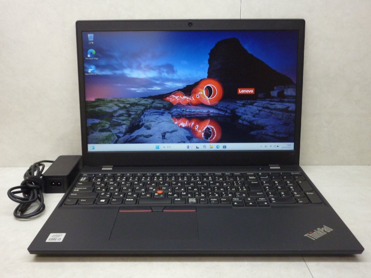 ☆1円☆第10世代☆Thinkpad L15GEN1 20U3-S03800☆Core i3 2.10GHz/8GB/500GB/無線/Bluetooth/カメラ/Office/Win11 DtoD領域☆拍卖