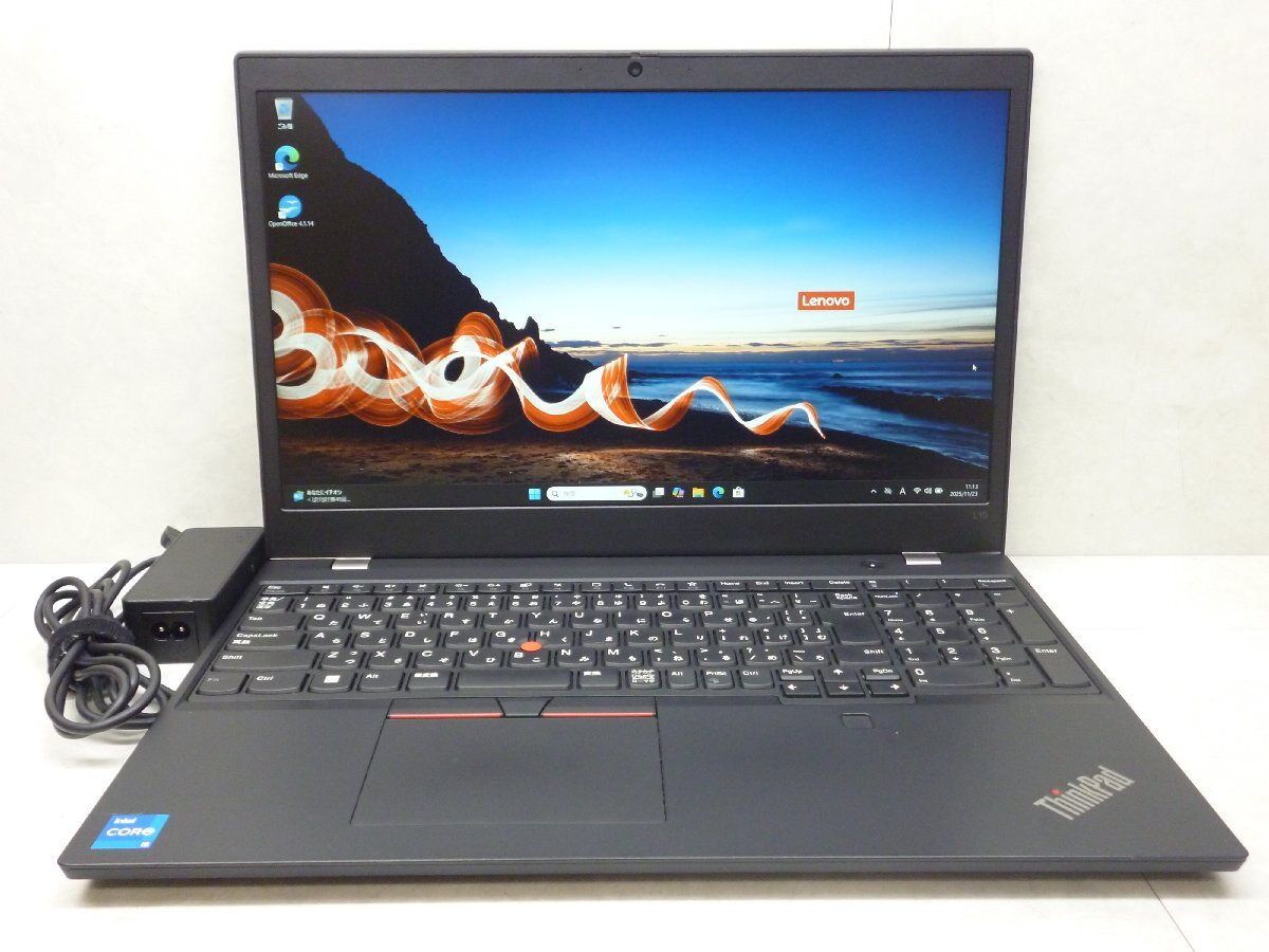 ☆1円☆第11世代☆Thinkpad L15GEN2 20X3-00B1JP/Core i5 2.40GHz/8GB/SSD256GB/高解像度/無線/Bluetooth/カメラ/Office/Win11 DtoD領域☆拍卖