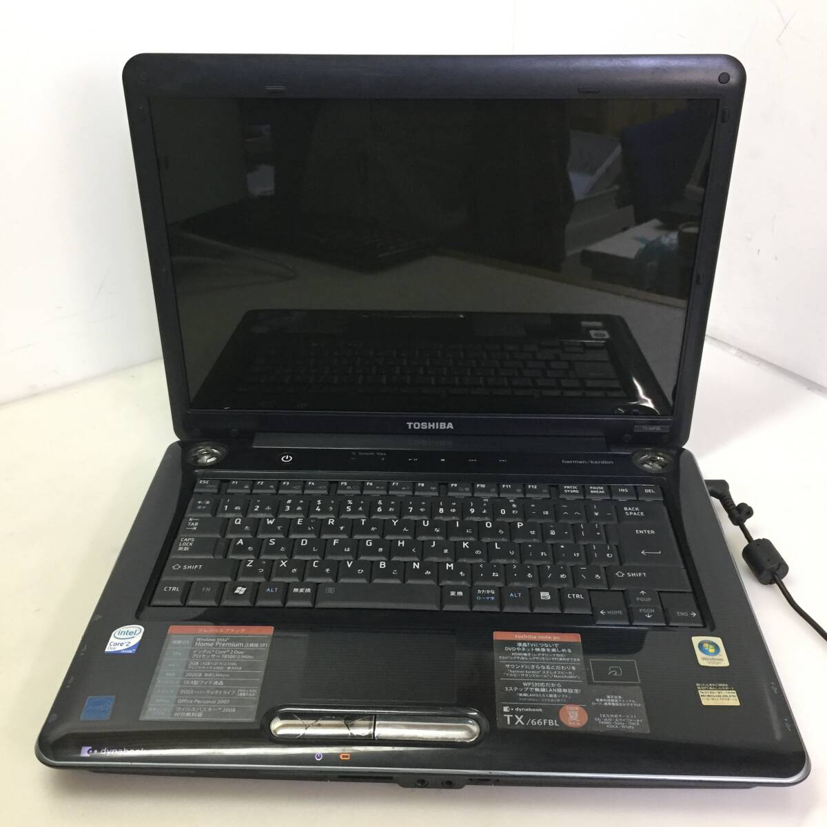 ◇TOSHIBA dynabook TX/66FBL ノートPC Core 2 Duo T8100 2.10GHz 2GB【ジャンク品】拍卖