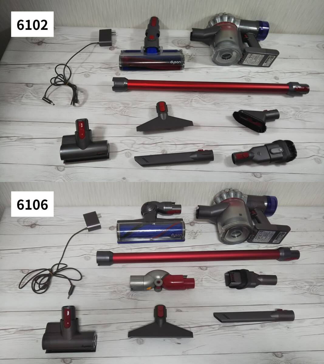 ◇ダイソン訳アリ2セット売り/dyson SV25/コードレスサイクロン式スティッククリーナー/中古品/6102・6106拍卖