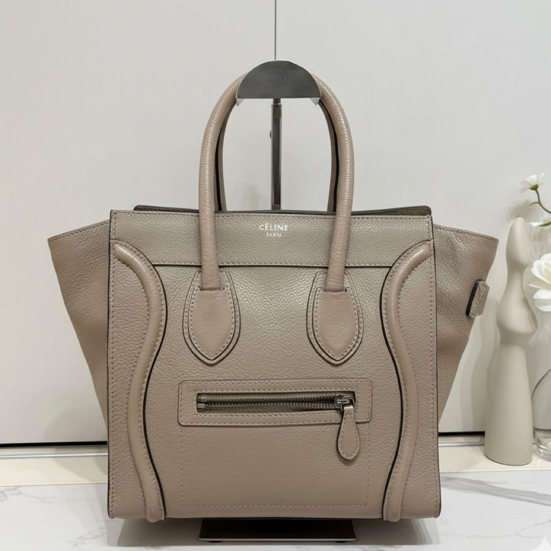 CELINE 美品 セリーヌ ラゲージ マイクロ ハンドバッグ拍卖