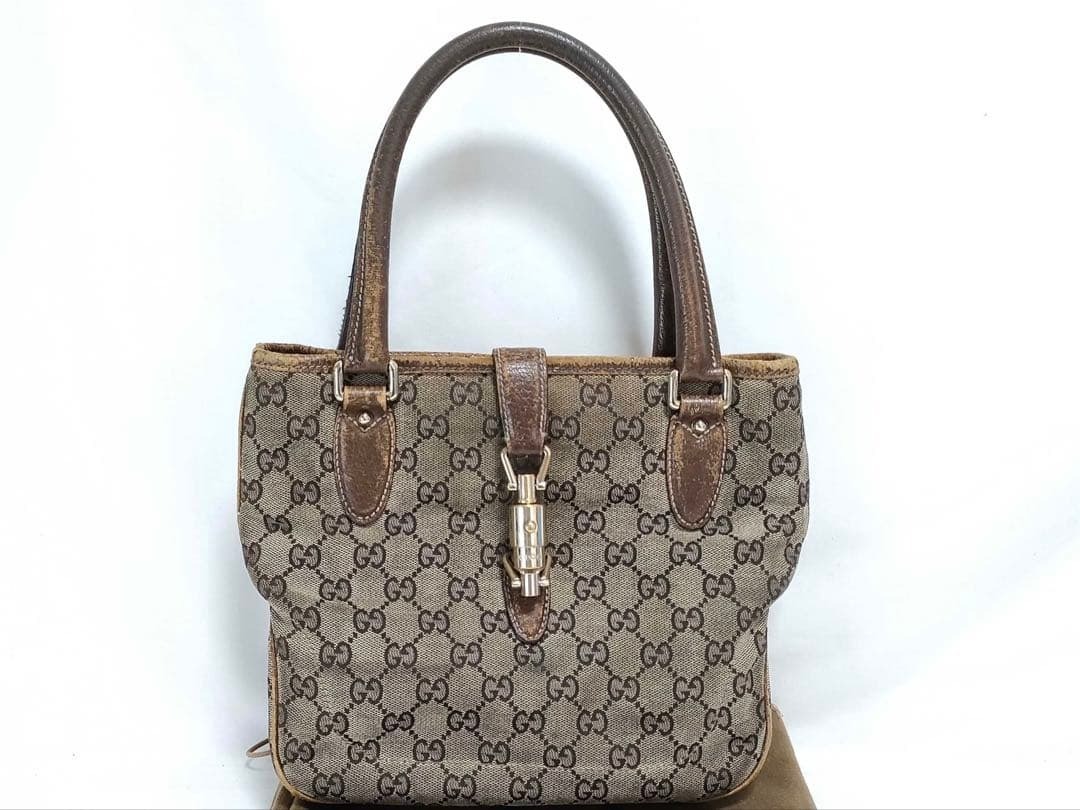 GUCCI グッチ ハンドバッグ GGキャンバス 金具拍卖