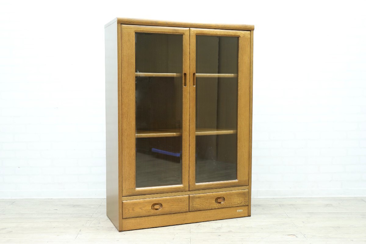 ■【I1006】★浜本工芸★HAMAMOTO★キャビネット★本棚★飾棚★食器棚★リビング★ダイニング★多目的キャビネット★拍卖