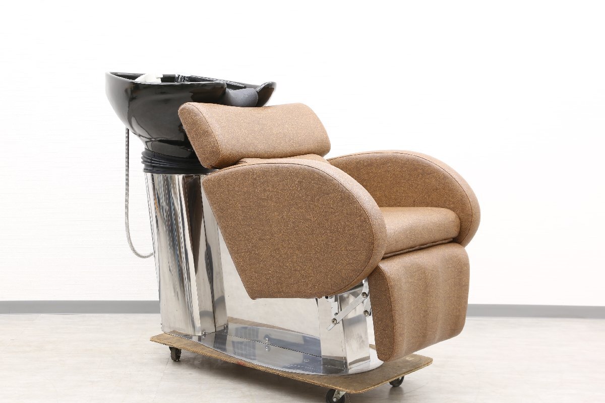 【I0225】★送料有料★トラック便★支店止め★WORLD VISION★ワールドビジョン★シャンプー台チェア★洗髪チェア★美容室★理容室★拍卖