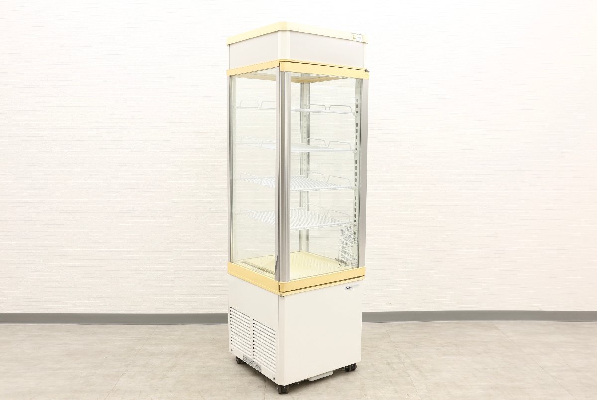 【I0996】★サンヨー★業務用★冷蔵ショーケース★4面ガラス★ドリンクケース★冷蔵庫★SSR-165B★拍卖