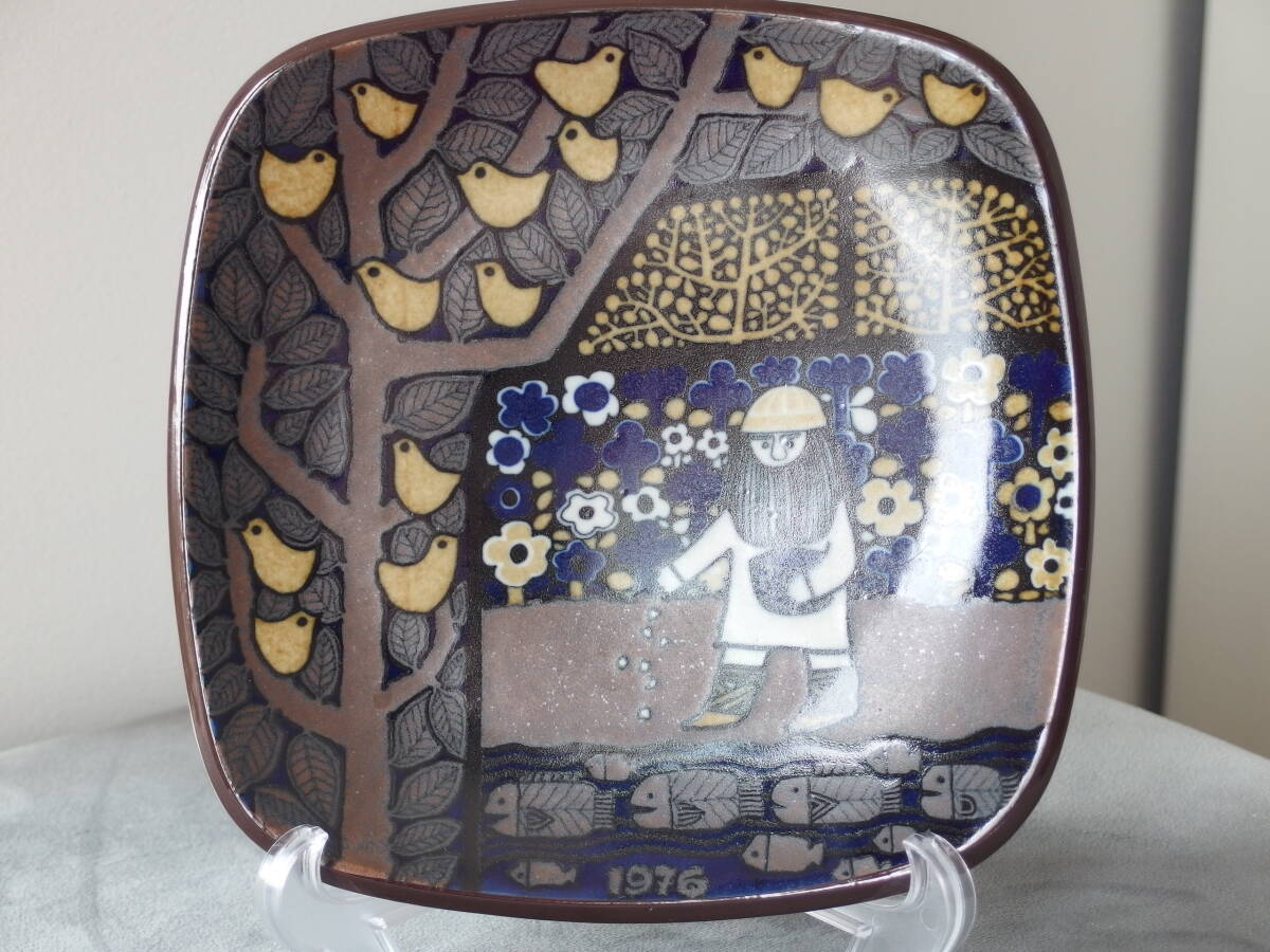 北欧雑貨 Arabia アラビア Kalevala カレワラ イヤープレート 1976年 Raija Uosikkinen (ライヤ・ウオシッキネン) 1拍卖